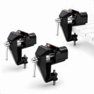 Kit 3 Morsa Bancada Ajustável Torno Mesa Portátil Prensa Fixação Manual Marcenaria Oficina Bricolage
