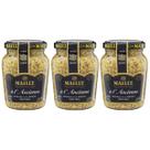 Kit 3 Mostarda Francesa Grãos com Vinho Branco Maille 210 Gr