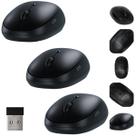Kit 3 Mouse Sem Fio MSI 100 Intelbras Preto 2.4GHz DPI Silencioso NF Garantia Empresa