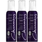 Kit 3 Mousse Modelador Charming Cless Forte Fixador Cabelo Antiúmidade Brilho Filtro UV 140ml Kit 3 Mousse Modelador Charming Cless Forte Fixador Cabelo Antiúmidade Brilho Filtro UV 140ml