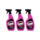 Kit 3 Multilimpador Power Clean para Limpeza Sanol Pro 500ml