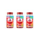 Kit 3 Multivitaminico Kids 3x30 Gummys Sabor Framboesa Unilife