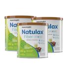 Kit 3 Natulax Fiber Lata 260g Sem Sabor Mix de Fibras 260g Maxinutri