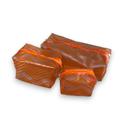Kit 3 Nécessaire Plástico Laranja