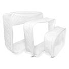 Kit 3 Necessaire Transparente Unissex Grande Viagem Frasqueira Organizador Mala Infantil Bolsa Maternidade Menino Menina