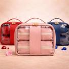 Kit 3 Necessaires Organizadora Maquiagem Cosméticos Mala