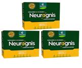Kit 3 Neurognis Taurato De Magnesio B6, B12 60 Capsulas