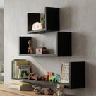Kit 3 Nicho Prateleira U 30/60/90 Sala Mdf Decoração Cozinha