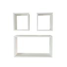 Kit 3 Nichos de Parede Decorativos Branco Herrero
