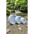 Kit 3 Nichos Decorativos Redondos Branco MDF