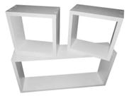 Kit 3 Nichos Mdf Branco Decoração Sala Quarto Banheiro Kit 3 Nichos Mdf Branco Decoração Sala Quarto Banheiro