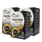 Kit 3 Nutricaps Homem Vitaminas + Zinco 60 Capsulas Maxinutri Kit 3 Nutricaps Homem Vitaminas + Zinco 60 Capsulas Maxinutri