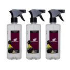 Kit 3 Odorizador de Tecidos e Ambientes Ameixa Negra 500ml Kit 3 Odorizador de Tecidos e Ambientes Ameixa Negra 500ml