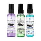 Kit 3 Odorizador Perfume Automotivo Uber Taxi 60ml Lar Fresh