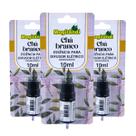 Kit 3 Odorizante Essência para Difusor Elétrico Chá Branco Mogilândi 10ml