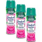 Kit 3 Odorizantes de Roupas Comfort Boom Perfume em Cristais Euforia Floral 275g