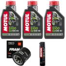 Kit 3 Oleo 10w40 + Lubrificante C4 + Filtro Oleo Ph6017a