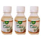 Kit 3 Óleo de Coco 100% Natural 100mL Aroeira Cosmética - Vegano, Capilar e Corporal Alta Hidratação