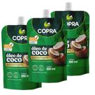 KIT 3 Óleo de Coco 100ml Pouch Extra Virgem 100% Natural - Copra KIT 3 Óleo de Coco 100ml Pouch Extra Virgem 100% Natural - Copra
