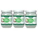 Kit 3 Óleo de Côco Extra Virgem para Cabelo e Pele Rosto Tratamento Capilar Umectação 180g Soft Hair