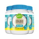 Kit 3 Óleo de coco Sem sabor Qualicoco 1 litro Kit 3 Óleo de coco Sem sabor Qualicoco 1 litro