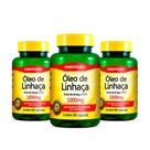 Kit 3 Óleo de Linhaça 60 Capsulas 1000mg Maxinutri