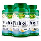 Kit 3 Óleo de Peixe Fish Oil Unilife 60 capsulas 1000mg