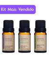 Kit 3 Óleo Essencial Imunidade Via Aroma Lavanda + Menta Piperita + Tea Tree 100% Puro e Vegano 10ml