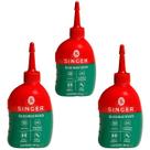 Kit 3 Óleo Lubrificante Singer 100ml para Máquina De Costura Multiuso