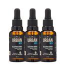 Kit 3 Óleo para Barba Hidratante Amaciar os Pelos Toque Seco IPA Beer 30ml Urban Men