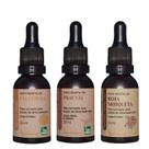 Kit 3 Óleo Vegetal Puro Rosa Mosqueta, Pracaxi e Calendula Via Aroma