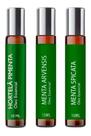 Kit 3 Óleos Essênciais de Menta Arvensis, Spicata, Piperita Roll On 10ml