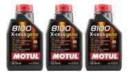 Kit 3 Óleos Motul 8100 X-cess 5w40 Gen2 1 Lt Sint