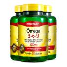 Kit 3 Ômega 3-6-9 1000mg Maxinutri 120 Cápsulas
