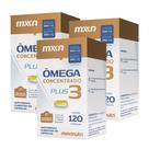 Kit 3 Ômega 3 Concentrado MXN 120 Caps Maxinutri