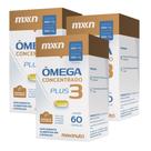 Kit 3 Ômega 3 Concentrado MXN 60 Caps Maxinutri