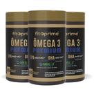 Kit 3 Ômega 3 Concentrado Óleo De Peixe 1000mg Com Selo Meg3 EPA 660mg e DHA 440mg 60 cápsulas Fitoprime
