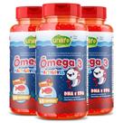 Kit 3 Ômega 3 Kids Mastigável Unilife Cereja 60 cápsulas