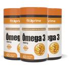 Kit 3 Ômega 3 Óleo de Peixe 1000mg Com 60 Cápsulas Fitoprime