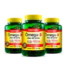 Kit 3 Ômega 3 Óleo de Peixe 300 Cápsulas 1000mg Maxinutri