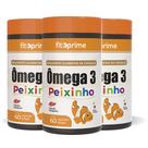 Kit 3 Ômega 3 Peixinho Sabor Cereja 60 Cápsulas Mastigáveis Fitoprime