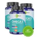 Kit 3 Ômega 3 QualyNutri 1000mg Suplemento de Óleo de Peixe Rico em EPA e DHA Combo 360 Cápsulas Softgel Suporte Nutricional e Economia
