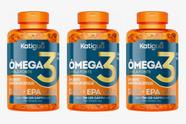 Kit 3 Omega 3 Tripla Fonte Dha+epa+ala 120 Cápsulas Katigua.