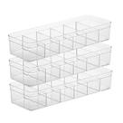 Kit 3 Organizador 6 Divisória Multiuso Transparente Armários Joias Kit 3 Organizador 6 Divisória Multiuso Transparente Armários Joias