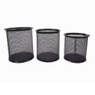 Kit 3 organizador porta lápis caneta clips em metal redondo Kit 3 organizador porta lápis caneta clips em metal redondo
