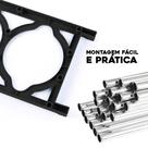 Kit 3 Organizador Vertical Calçado Plástico Chão Prateleira Multiuso 5 Andar Sapateira Porta Estante
