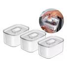Kit 3 Organizadores Clear Fresh Com Cesto 0,65l Geladeira