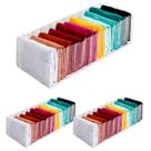 Kit 3 Organizadores Colmeia Cristal Premium P (10x15x40cm) P/ Roupas Íntimas