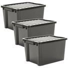 Kit 3 organizadores life box 70 lt Kit 3 organizadores life box 70 lt