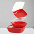 Kit 3 Organizadores Multiuso BPA Free Três Tamanhos Pote Plástico Multiuso para Cozinha Top Line